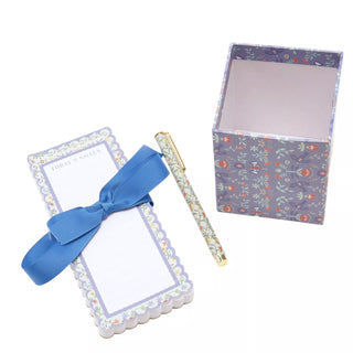 Sophia Lane Floral Pen Pot Pen & Notebook Gift Set