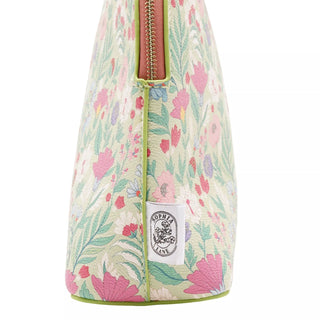 Sophia Lane Large Floral Make-Up Bag - Green