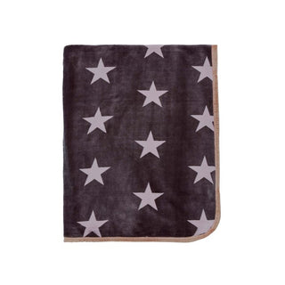 Star Fleece Throw Charcoal &  Linen