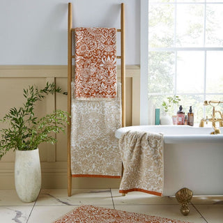 Strawberry Thief Linen/Rust Hand Towel