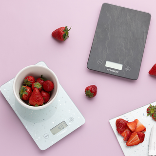 Elements Whte Quartz Effect Digital Scales