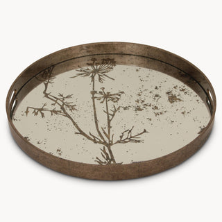 Waltham Round Mirrored Cow Parsley Tray