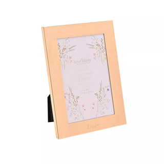 Love Story Wildflower Gold Photo Frame 4" x 6" - Love
