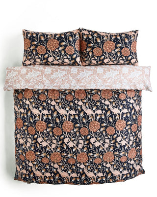 Wild Tulip Copper Double Duvet Cover Set