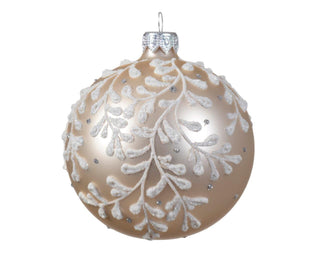Pearl Shimmer Branches Glass Bauble
