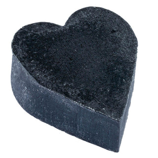 Palm Free Heart Shaped Soap Activated Charcoal