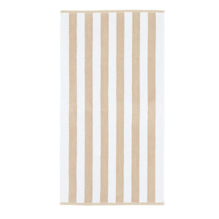 Reversible Natural Stripe Jacquard Bath Towel