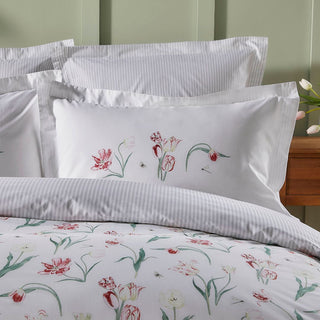 Tulip Double Duvet Cover Set White
