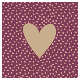 Berry Heart Dots Napkins