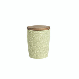 Green House Heart Leaf Store Jar