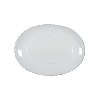 Costa Nova Pearl White Oval Platter Medium 34Cm