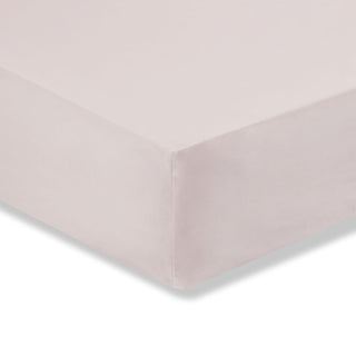 Bianca 400 Thread Count Cotton Sateen Single Fitted Sheet Blush