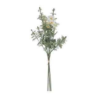 White Small Daisy & Leaf Mixed Bunch 61cm