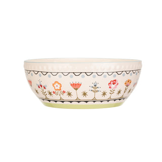 Painted Table Ceramic Large Serving Bowl 26cm