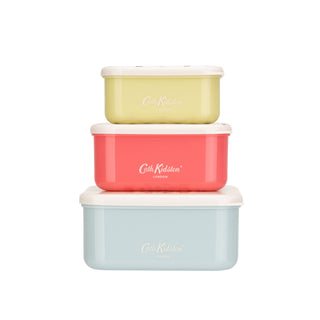 Painted Table Square Snack Boxes 3pk