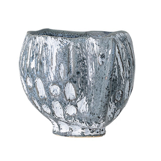 Oney Blue Stoneware Flowerpot