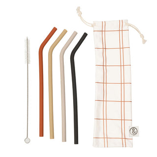 Silicone Straws 4Pk