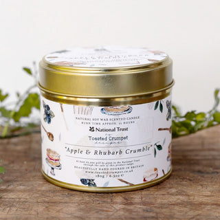 Apple & Rhubarb Crumble Candle Tin