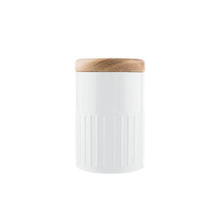 Bakehouse Medium Round Storage Canister - White
