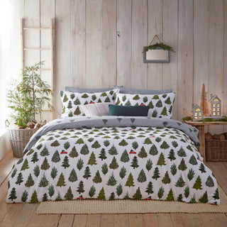 Evergreen Brushed Single Duvet Cover Set Green 
