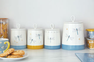 English Meadow Tea Canister Ceramic