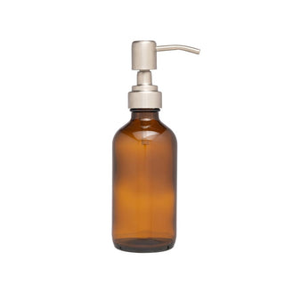 Amber Glass Pump Bottle 250ml