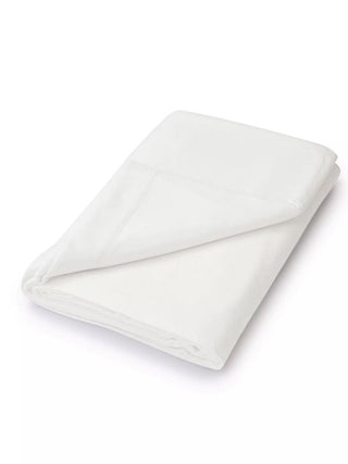 Brushed Cotton Flat Sheet Single White