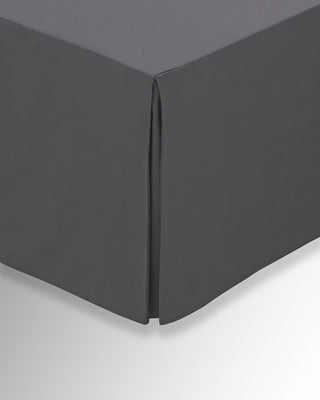 Plain Dye Charcoal Valance Double