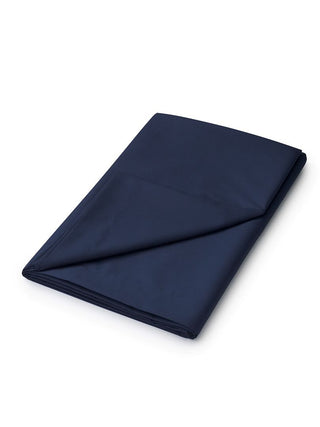 Plain Dye Flat Sheet Navy Single