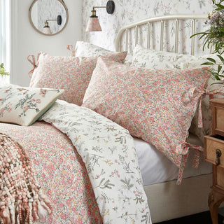 Loveston Coral Pink Double Duvet Cover Set