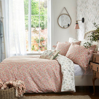 Loveston Coral Pink Super King Duvet Cover Set