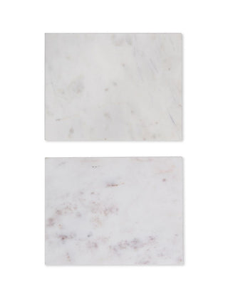 Marble Placemats White - Set of 2