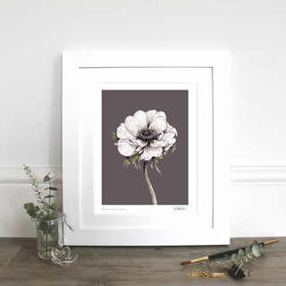 Anemone Mounted Fine Art Print