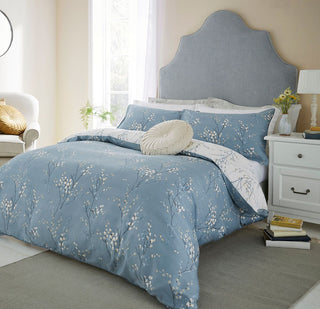 Pussy Willow Dark Seaspray King Duvet Cover Set