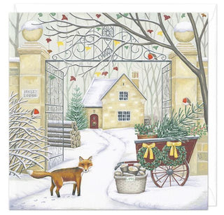 Fox at the Gates Christmas Card
