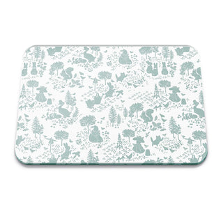 Peter Rabbit Classic Pattern Green Glass Worktop Protector