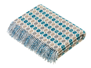 Milan Geometric Eucalyptus Throw