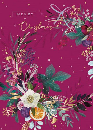 Festive Wreath Christmas Card