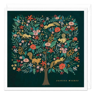 Woodland Tree Christmas Card