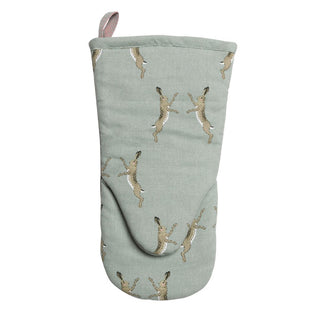 Boxing Hares Oven Mitt
