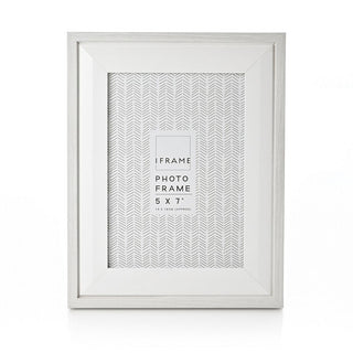 iFrame Grey & White Two Tone Frame 5" x 7"