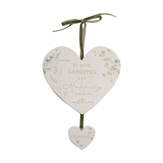 Happily Ever After Double Heart Plaque