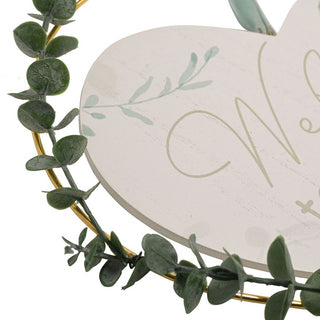 Welcome To Our Happily Ever After Heart Wreath