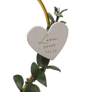 Love Is Patient Heart Wreath