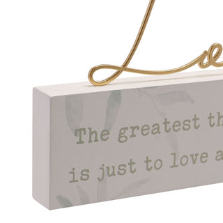 The Greatest Thing... Mantel Plaque